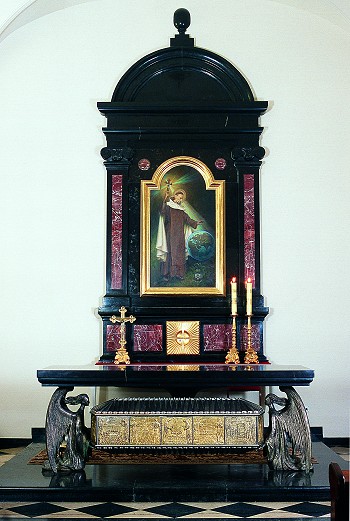 The current resting place of Saint Raphael, in Czerna